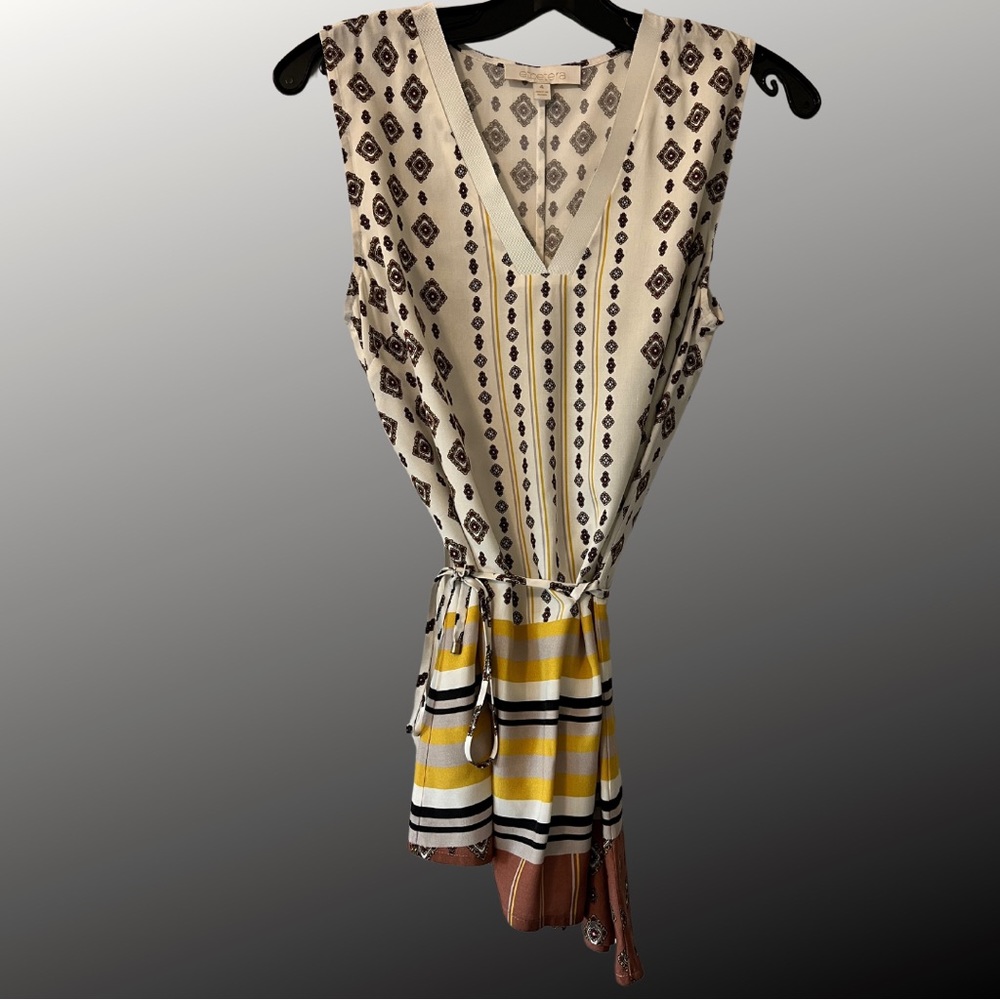 Etcetera sleeveless blouse size 4